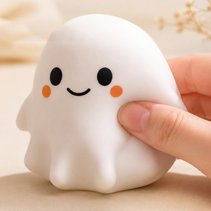 Halloween Ghost Jumbo Squishy Toy Soft White Squeeze Stress Relief <b>Fidget</b> Toy Boxed Novelty Gift for Ages 8-14 & 14+ 13cm - Product Image 2