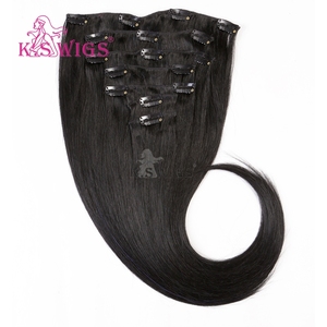 Extensions de cheveux naturels chinois Remy 100 % en gros, à clipser, cuticules alignées, double épaisseur, doux, sans perte, couleur claire, lisses naturels. - Product Image 3