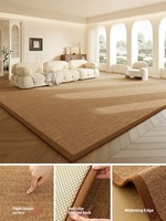 Tapis Rafraîchissant en Rotin et Bambou Tressé Style Tatami Japonais pour Adolescents, Facile à Nettoyer, Tapis d'Été pour Maison, Salon, Table Basse, Salon de Thé