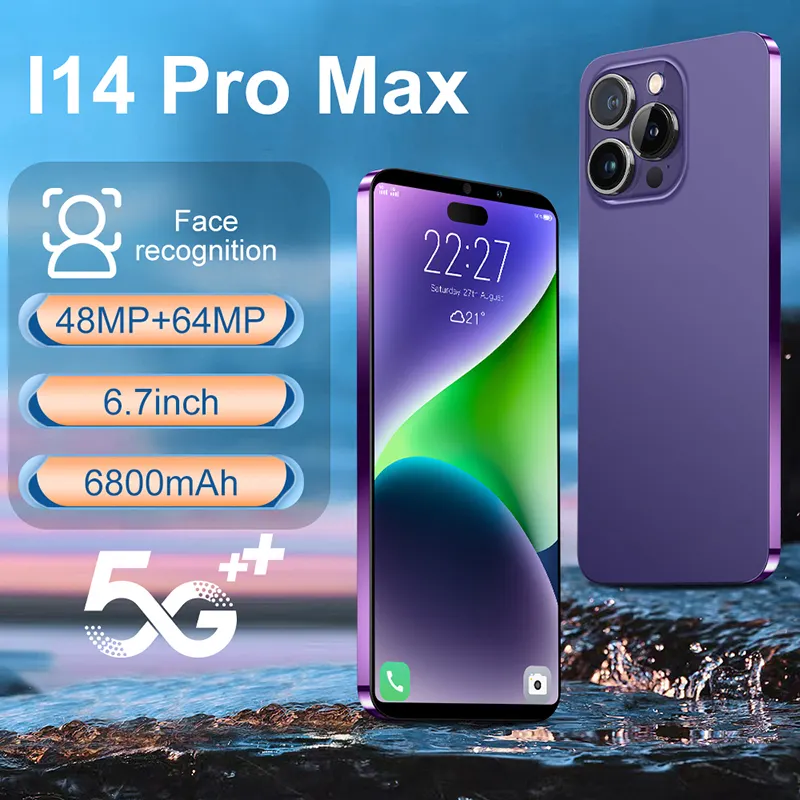 2023 New i 14 Pro Max Cheap Telephone Origin Clone smartphone Unlocked i 5g 13 i14 Pro Max game Smart Mobile Phones