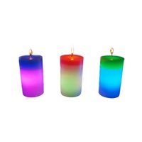 Accessoires de bougies LED à changement de couleur sensible à la lumière
