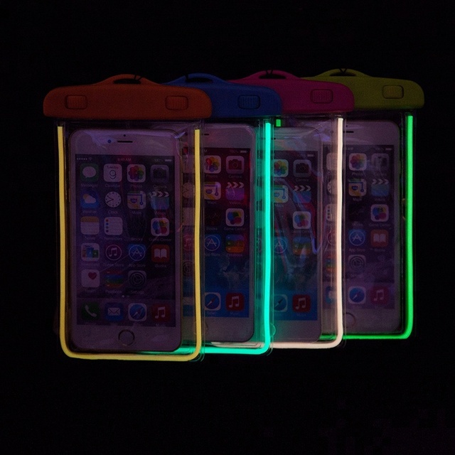 NEW Luminous Waterproof Mobile Phone case Bags for iPhone 11 12 13 14 Pro Max