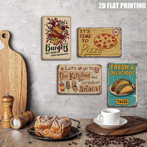 Letrero Metálico Vintage de Tacos Frescos y Deliciosos, Arte de Pared Retro de Comida Mexicana para Restaurante y Cafetería - Product Image 5