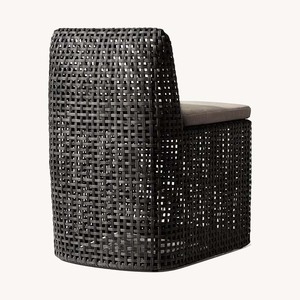 Ensemble de table et chaises de salle à manger d'extérieur en aluminium moderne, mobilier de jardin en rotin pour patio, école, entrepôt ou hôtel, idéal pour la cuisine - Product Image 3