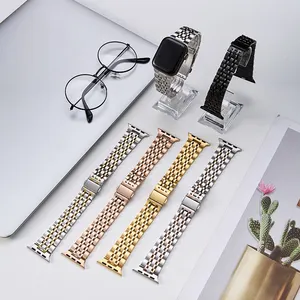 Hot Sell For Apple Metal Watch Bands Straps 38mm 40mm 41mm 42mm 44mm 45mm 304 Stainless Steel Watch Bracelet