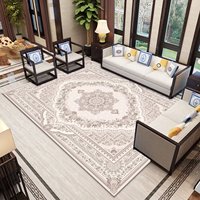 Maßgefertigter Geometrischer Großflächiger Teppich Wohnzimmer Moderner Luxus Umweltfreundlicher Rutschfester Polyester Bodenmatte Teppich