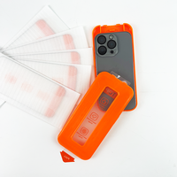 Plateau d'installation facile sans poussière de qualité supérieure clair DLC AR Anti-reflet téléphone protecteur d'écran en verre trempé pour iPhone 15 16 17