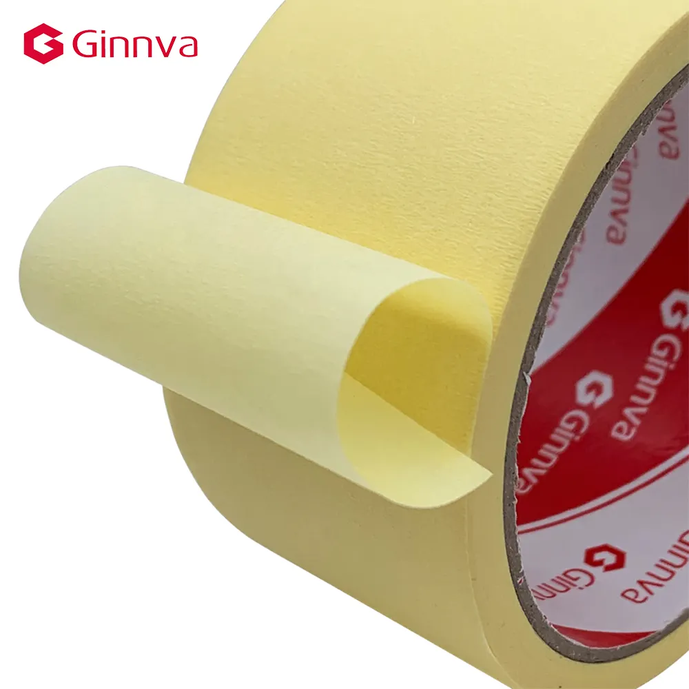 למטרות כלליות 24 מ""מ קרפ נייר צבע מסקינטייפ דבק רגיש ללחץ חד צדדי לצביעה אריזה איטום