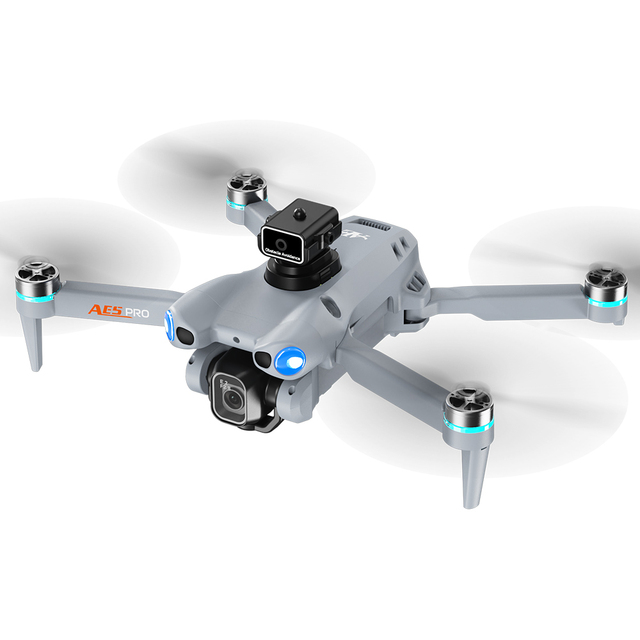 Lightweight Portable AE5 Pro Plastic Foldable Beginner-Friendly Drone 4K Dual Cameras Brushless Motor WIFI FPV 200m Range Travel