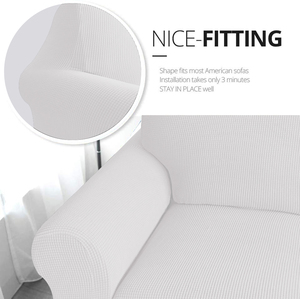Jacquard Knitted Elastic Modern Solid <b>Sofa</b> Slipcover Three-Seat Protective <b>Stretch</b> Customizable Color 180-235CM Width - Product Image 5