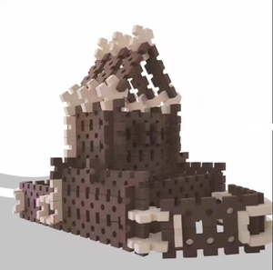 Anaokulu çocuk büyük simülasyon kırmızı tuğla yapı taşları inşaat oyunu tuğla bir ev bricktoys oyuncaklar inşa etmek - Product Image 5