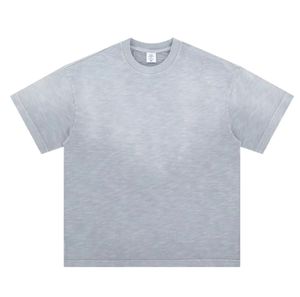 เสื้อยืดผ้าฝ้าย100% สไตล์วินเทจของผู้ชายเสื้อยืดครอปสไตล์ใหม่สั่งทำโลโก้ได้ - Product Image 3