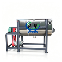 Mélangeur horizontal automatique à haute efficacité et à économie d'énergie - Capacité de 500 kg - Moteur 220/380V - Multifonctionnel pour produits chimiques et alimentaires
