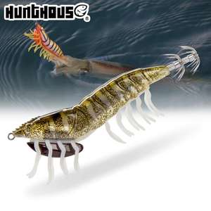 Hunthouse 115mm 20g calamar Jig <span class=keywords><strong>EGI</strong></span> señuelo cebo duro luminoso pesca de agua salada para trucha lubina carpa en Río lago Stream - Product Image 1