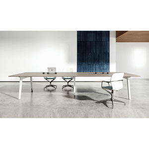 Table de bureau double face de qualité supérieure au design moderne, taille standard, pour 6/4 personnes, poste de travail pour le personnel, bureau de travail - Product Image 4