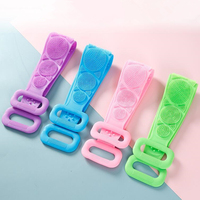 Brosse de nettoyage réutilisable pour le dos sous la douche, tapis de lavage multifonctionnel pour les pieds, avec ventouses murales, pour frotter les pieds, les bras et le corps sous la douche