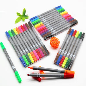 Doble pincel Fineliner caligrafía pintura Graffiti acuarela papelería conjunto 10 colores fieltro dibujo arte marcadores pluma plástico - Product Image 6