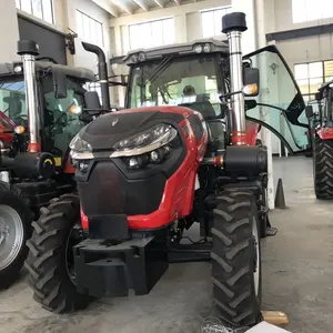 Ucuz büyük güçlü çin'de yapılan tarım makineleri traktör 120hp 140hp 150hp 180hp 4wd klima kabini ile satılık