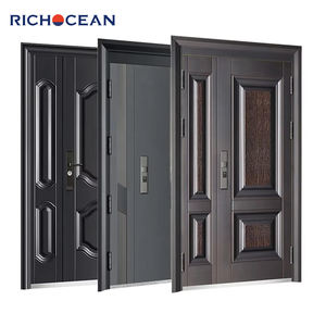 Portes <span class=keywords><strong>d</strong></span>'<span class=keywords><strong>entrée</strong></span> en aluminium français RICHOCEAN avec embossage 3D, portes <span class=keywords><strong>de</strong></span> sécurité durables, insonorisées et sécurisées - Product Image 4
