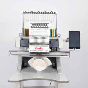 Machine à broder informatisée à tête unique pour casquettes, chapeaux et t-shirts, état neuf, 1200 tr/min, motifs de broderie - Product Image 5