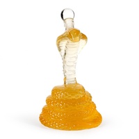 Carafe à whisky et à vin en forme de serpent King Cobra, carafe à liqueur 650 ml - la carafe en verre serpent Wine Savant