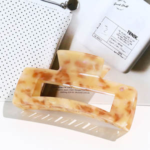 XinMei – pinces à <span class=keywords><strong>cheveux</strong></span> en acétate biodégradable, logo personnalisé, rectangle, forte tenue <span class=keywords><strong>xxl</strong></span>, clips à griffes pour femmes, <span class=keywords><strong>cheveux</strong></span> épais de 13cm - Product Image 2