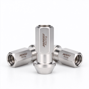 Tuercas de Rueda para Auto de Carreras M12 M14 SUS316 de Acero Inoxidable Forjado de 45 mm con Orificio Pasante - Product Image 1