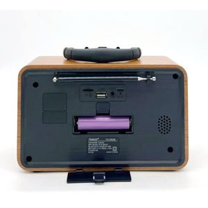 Haut-parleur radio sans fil rétro FEEXOT FX-2522B, FM/AM/SW, USB/carte TF, grand bouton, batterie 18650, Type-C - Product Image 3