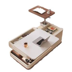 Walnut Solid Wood <b>Mobile</b> Coffee Table Trolley Multi Functional Lifting Storage Side Table For Living Room Home Use - Product Image 5