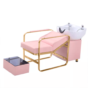 Modern <strong>Portable</strong> Barber Shop Station <strong>Shampoo</strong> Bowl Bed with Ceramic <strong>Shampoo</strong> <strong>Sink</strong> for Workshop Use - Product Image 1