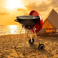 Barbecues multifonctions de haute qualité en métal sans fumée, grilles à charbon de bois pour terrasse extérieure, fête de famille, pique-nique
