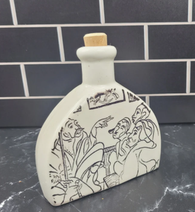 Bouteille à huile en céramique artisanale, design marocain, bouteille à vinaigre avec bouchon en liège, décoration de cuisine méditerranéenne - Product Image 5