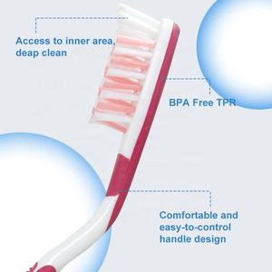 Premium Manuelle Zahnbürste mit mittlerer Borste Nylon Kunststoff griff Zungen massage reiniger Hochwertige Zahnbürste für Erwachsene für den Heimgebrauch - Product Image 5