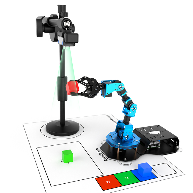 Hiwonder ArmPi 6DOF AI Vision Python Programming Raspberry Pi Robot Arm with Camera OepnCV Educational Robotic Arm Kits