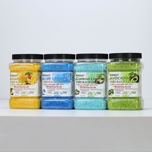 Sel de bain exfoliant grossier avec huile essentielle et cristaux de sel marin pour les soins des pieds - Product Image 2