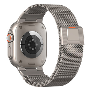 สายนาฬิกาข้อมือ Upro Rugged Stainless Steel Milanese Loop สำหรับ Apple Watch Series 11 พร้อมตัวล็อคแม่เหล็ก ปรับขนาดได้ - Product Image 1