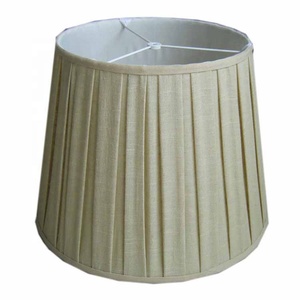 Commercio all'ingrosso Pieghettato Rotondo Moderno <span class=keywords><strong>Paralume</strong></span> Realizzato <span class=keywords><strong>in</strong></span> <span class=keywords><strong>Tessuto</strong></span> di Lino - Product Image 1