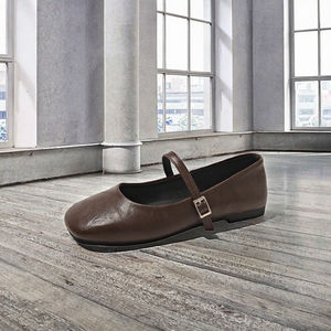 Zapatos Planos Casuales de Mujer, Estilo Bailarina, Punta Redonda, con Lazo para Primavera/Verano, Plantilla de Cuero Suave y Goma, para Uso Diario - Product Image 3