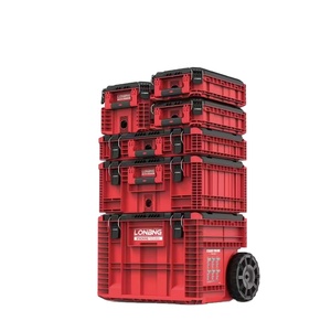 Cassetta degli <span class=keywords><strong>Attrezzi</strong></span> Industriale Mobile Elettrica Multifunzione 6-in-1 a Più Strati Combinata e Impilabile con Ruote - Product Image 1