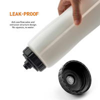 Bouteilles d'eau de sport d'extérieur sans BPA de 1000 ml, directement de l'usine, en plastique souple, anti-fuite, légères, à pression, avec logo personnalisé