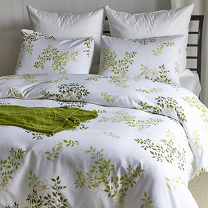 Vente chaude en Ouganda, linge de lit en polyester imprimé, imprimé végétal, literie king size, ensembles de housses de couette vertes, grossiste - Product Image 3