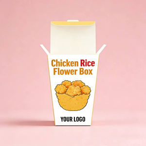 Custom Logo Disposable Food Grade White Cardboard Chips <b>Box</b> Sushi Burger Fried Chicken Takeout Food Container Packaging <b>Box</b> - Product Image 4