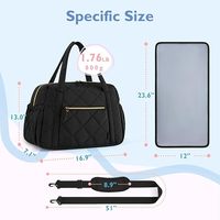 Tas Tote desainer anak-anak, tas tote 2 anak-anak, tas popok bayi, tas desainer, tas Tote quilt, dapat diperbesar