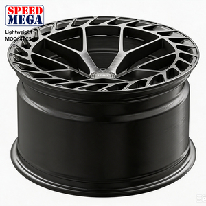 Nouvelles jantes en alliage léger Speed Mega Gunmetal Mesh Noir Mat, design Turbofan Cage, anneau extérieur, jantes de voiture, performance sportive - Product Image 3