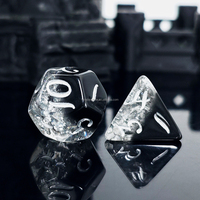 Dés HS DICE, prix de gros, dés polyédriques en résine, dés de voyage de rêve, ensemble de dés pour D&D, Donjons et Dragons, jeux de rôle sur table, dés