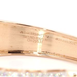 Pulsera de Diamantes de Oro Premium para Mujer, Diseño Clásico, Acabado Pulido Brillante, Ligera, Cómoda, Joyería de Moda, Regalo - Product Image 2