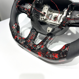 Setir Mobil Serat Karbon Tempa LED/merah Cocok untuk Dodge Challenger Charger RT Durango SRT Scat Pack 392 Chrysler Jeep - Product Image 5