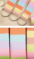 Porte-clés mousqueton en polyester couleur macaron sud-coréen avec lanière support durable et sûr pour les étudiants