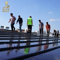 Tuiles solaires pour toits commerciaux, génération d'énergie, toits BIVP noirs populaires aux États-Unis