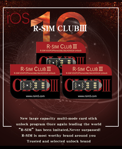Latest Version R-<strong>sim</strong> Club 3 Stable Unlocking <strong>Sim</strong> Card for <strong>Iphone</strong> Ios 18 17 6/15 Pro Max Msdk4 Gevey <strong>Sim</strong> Turbo Rsim - Product Image 5